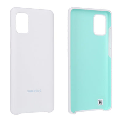 Silikon Cover für Samsung Galaxy A51 weiß