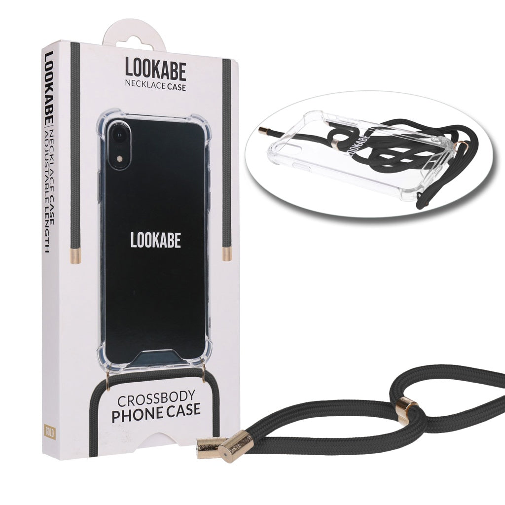 Produktbild Handykette - LOOKABE Necklace Case Handykette für iPhone Xr  Handykette mit Handyhülle Gold/Schwarz