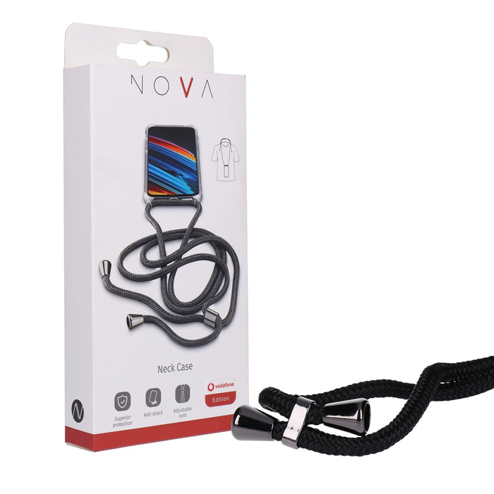 NOVA Necklace Case Handykette für Samsung Galaxy A41 Handykette mit Handyhülle transparent