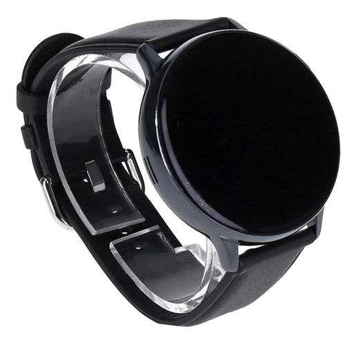 Produktbild Smartwatch - Samsung Galaxy Watch Active2 LTE 44mm Black Edelstahlgehäuse mit Lederarmband Schwarz