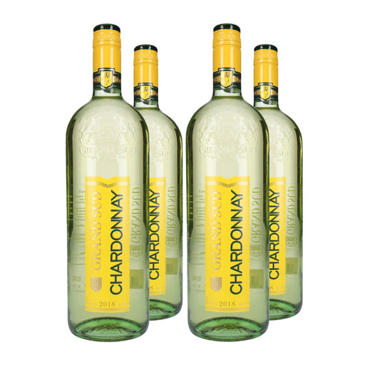 Produktbild Weißwein - Grand Sud Chardonnay Trocken 4 x 1 L