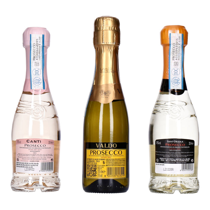 The Prosecco Collection Geschenkbox 3 x 0,2 L
