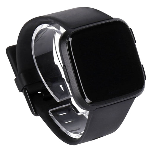 Produktbild Smartwatch - Fitbit Versa Gesundheits- und Fitness Smartwatch mit Herzfrequenzmessung schwarz