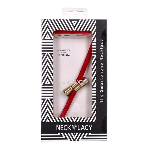 Produktbild Smartphone-Hülle - Necklacy Necklace Case für Huawei P30 Lite cherry