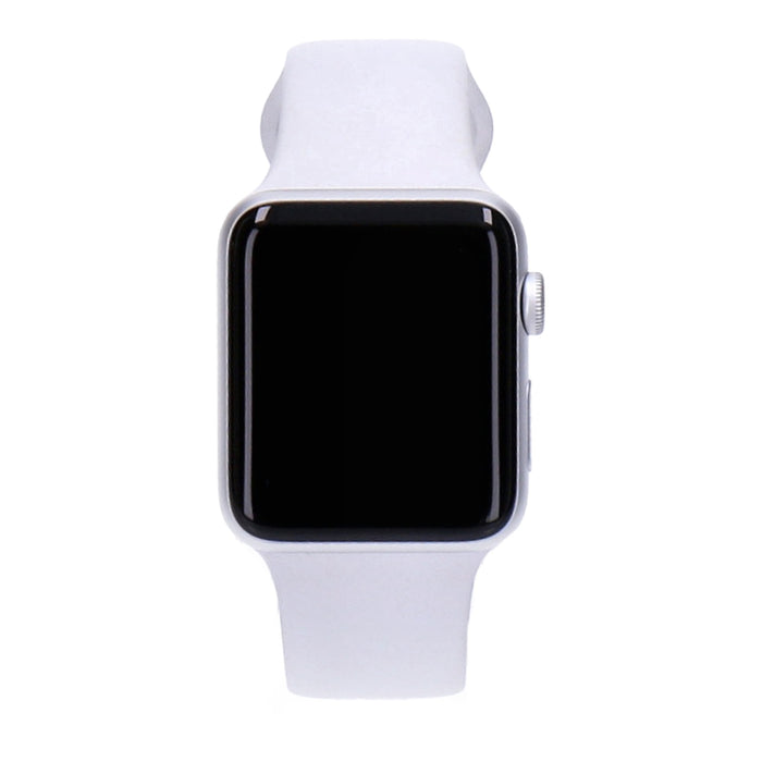 Apple Watch Series 3 42mm GPS Silber Aluminiumgehäuse mit Sportarmband Weiß