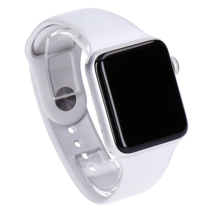 Apple Watch Series 3 42mm GPS Silber Aluminiumgehäuse mit Sportarmband Weiß
