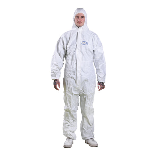 Produktbild Einweg Schutzanzug - Schutzoverall Größe XL Einweg Schutzanzug 180 cm Antistatisch Wasserabweisend