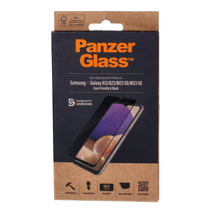 PanzerGlass Displayschutz Galaxy A13/A23/M23 Case Friendly schwarz