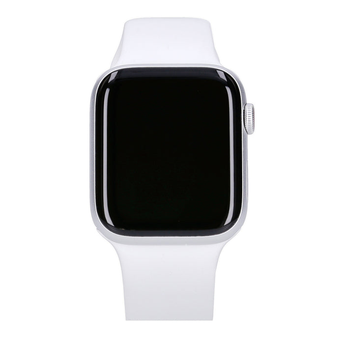 Apple Watch SE 44mm GPS + 4G Silber Aluminiumgehäuse mit Sportarmband Weiß