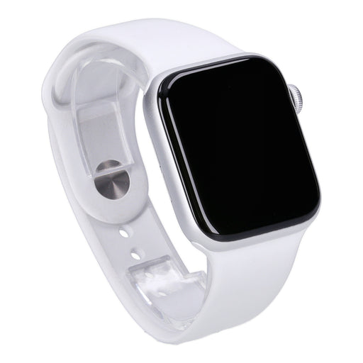 Produktbild Smartwatch - Apple Watch SE 44mm GPS + 4G Silber Aluminiumgehäuse mit Sportarmband Weiß