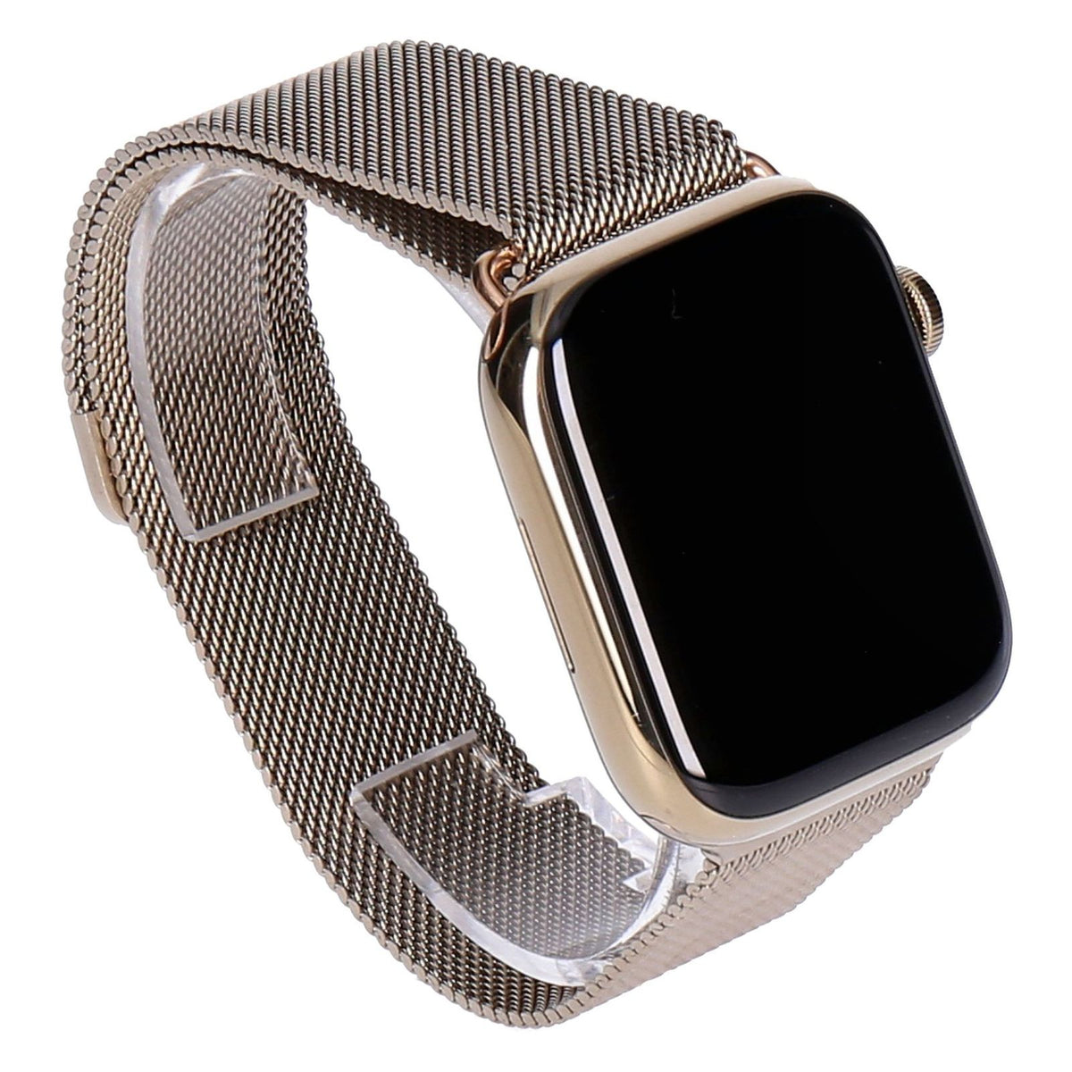Produktbild Smartwatch - Apple Watch Series 7 45mm GPS + 4G Gold Edelstahlgehäuse mit Milanaise Armband Gold