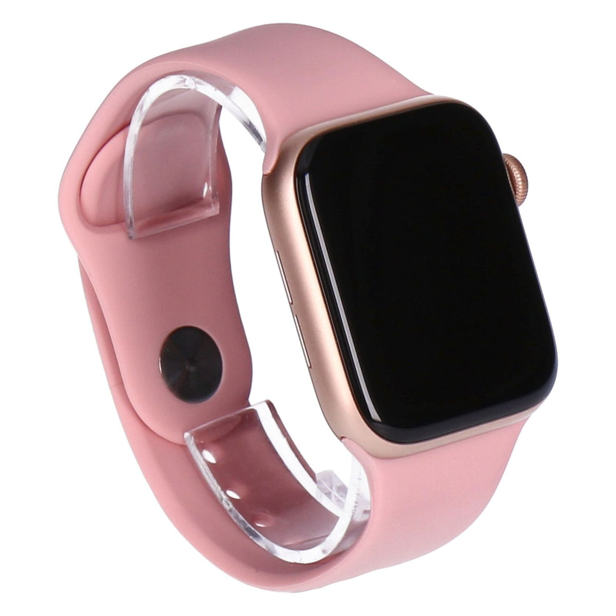 Produktbild Smartwatch - Apple Watch Series 5 44mm GPS Gold Aluminiumgehäuse mit Sportarmband Sandrosa