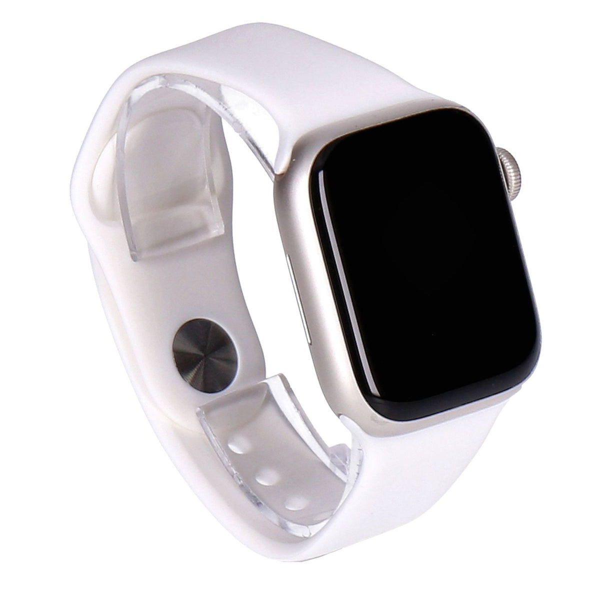 Produktbild Smartwatch - Apple Watch Series 8 41mm GPS + 4G Silber Aluminiumgehäuse mit Sportarmband Weiß