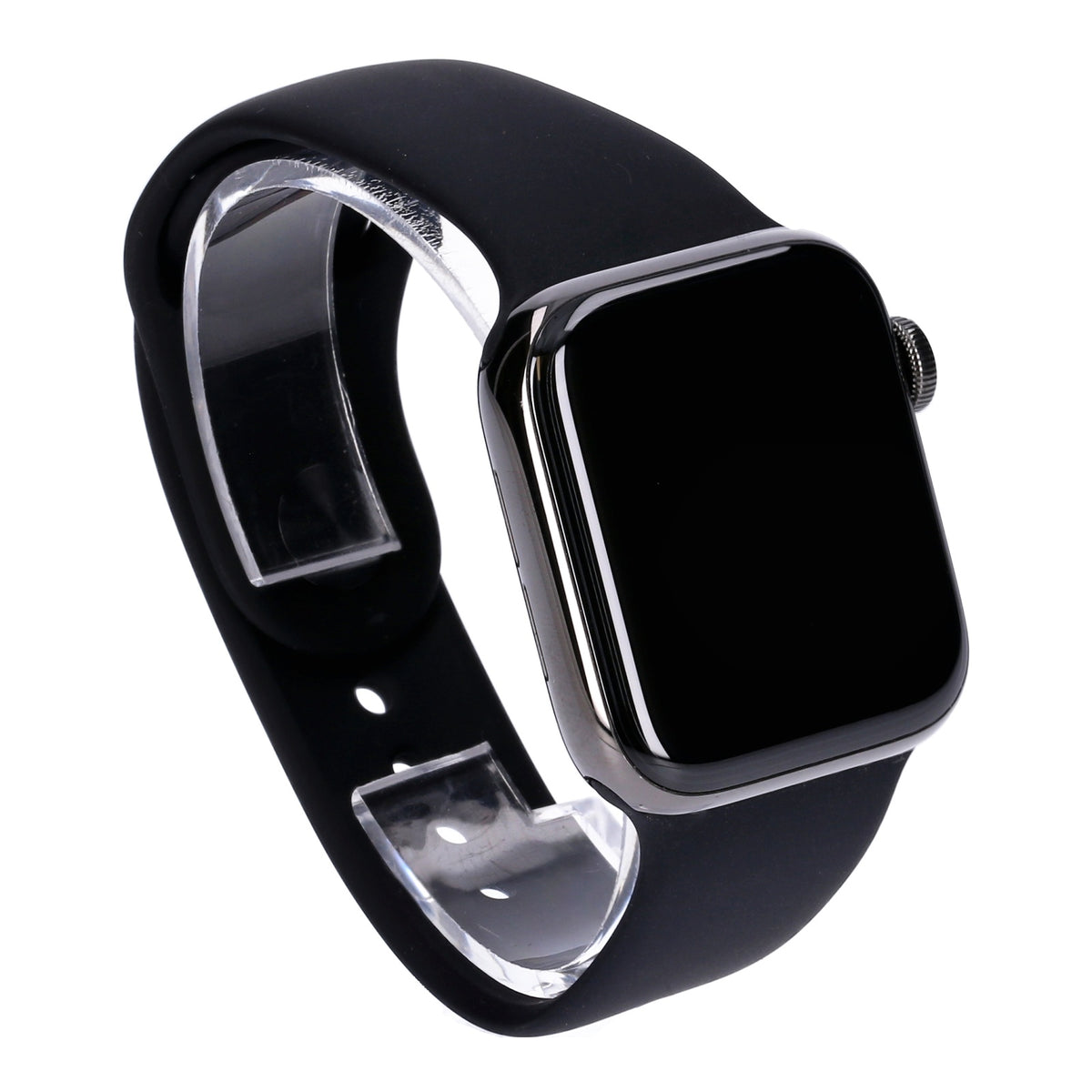 Produktbild Smartwatches - Apple Watch Series 6 40mm GPS + 4G Spacegrau Edelstahlgehäuse mit Sportarmband Schwarz