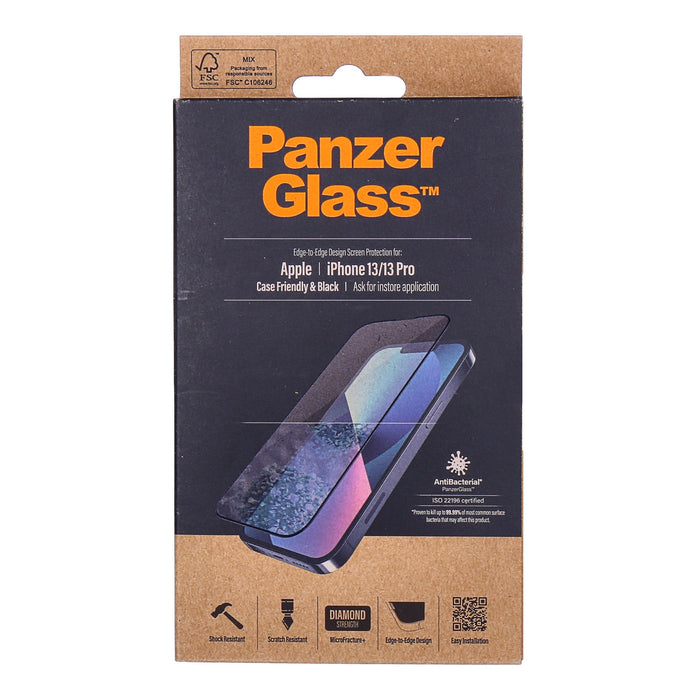 PanzerGlass iPhone 13/13Pro schwarz Case Friendly