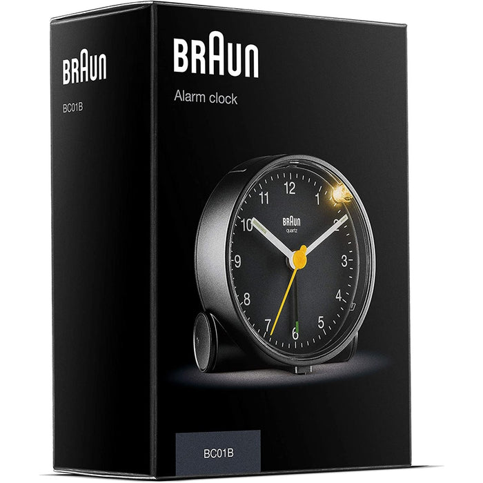 Braun Uhren BC01B - Quarzwecker schwarz