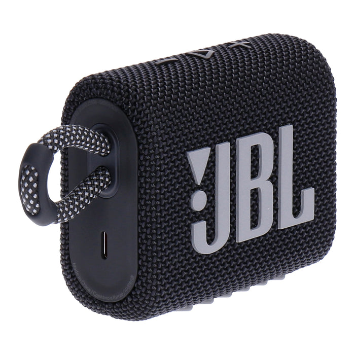 JBL GO 3 Bluetooth Box Lautsprecher Schwarz Wasserdicht 5h Wiedergabezeit