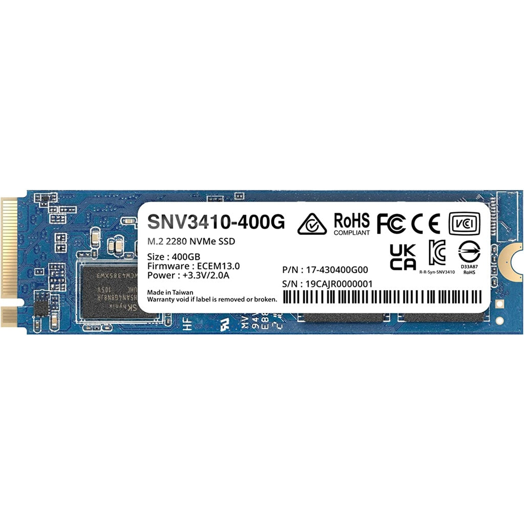 Produktbild interne SSD - Synology SNV3410 int. M.2 NVMe SSD 400GB