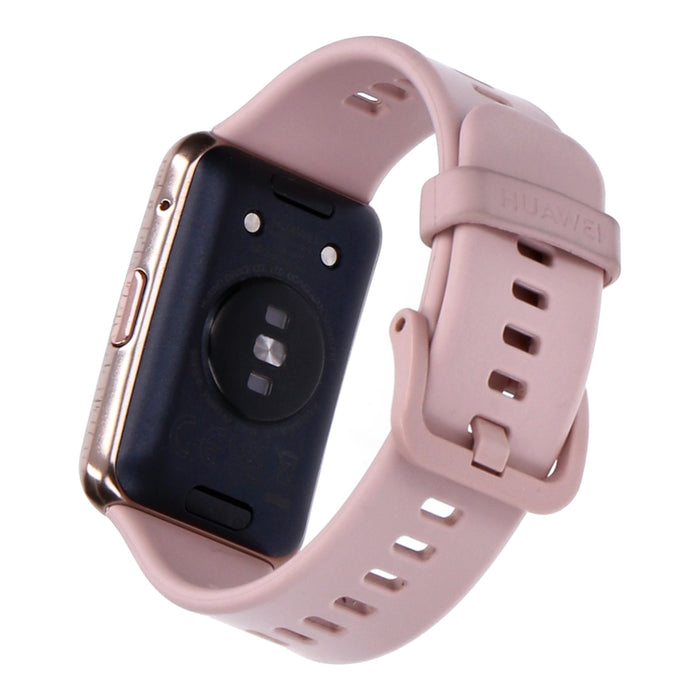 HUAWEI Watch Fit TIA-B09 Sakura Pink mit Silikonarmband Pink