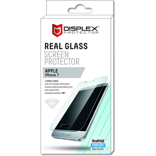 Produktbild Displayschutzfolie - Displex Real Glass iPhone 6/7/8 clear Displayschutzglass