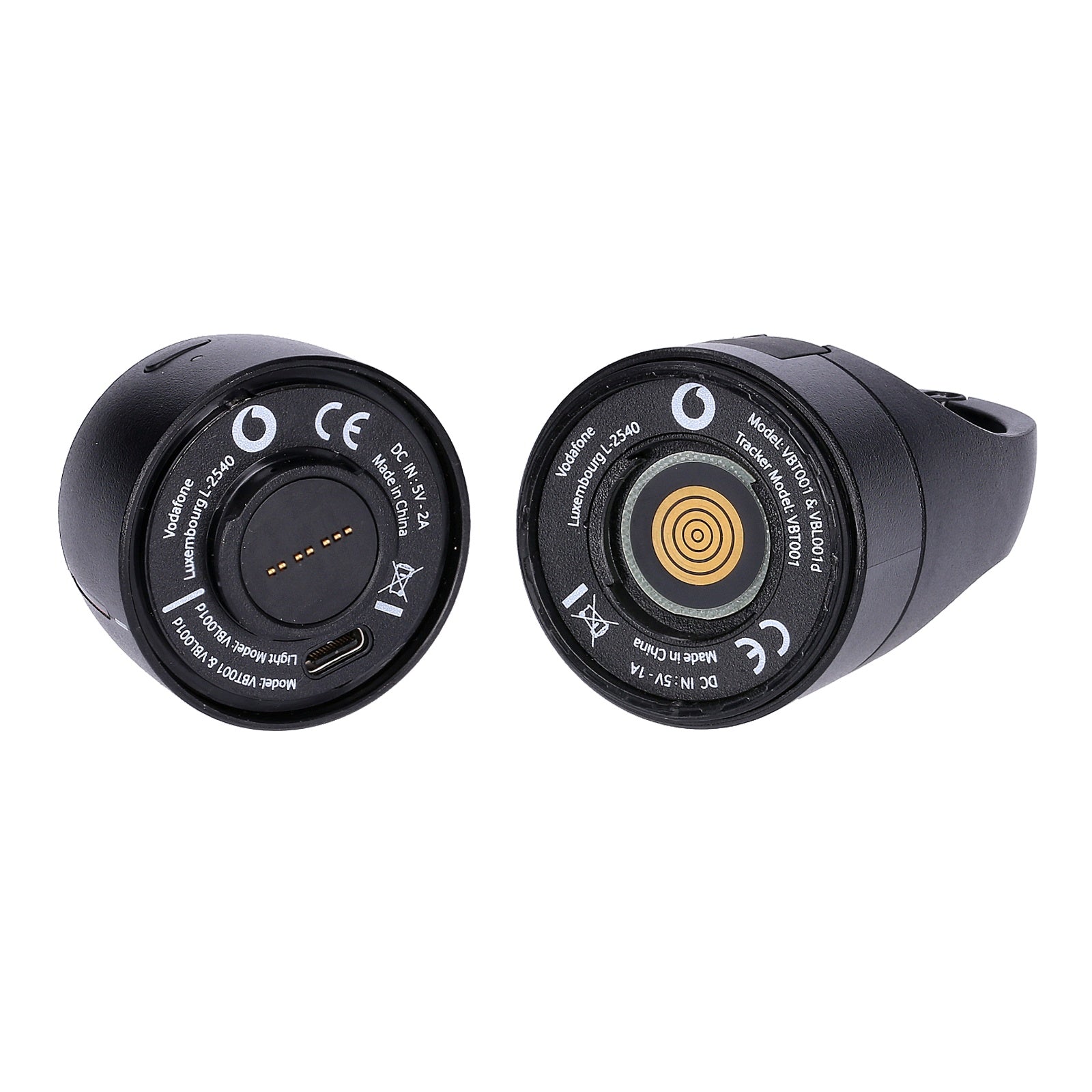 Vodafone Curve Fahrradlicht + GPS Tracker Schwarz – neu