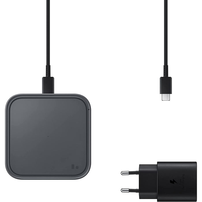 Samsung Wireless ChargerPad mit Adapter Dark Grey Max 15W