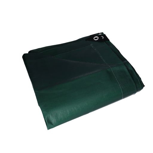 Produktbild Abdeckplane - Abdeckplane, Gewebeplane 260g/m² grün inkl. 4x Befestigungsseil, mit Ecken- und Randverstärkung 6 x 6 Meter