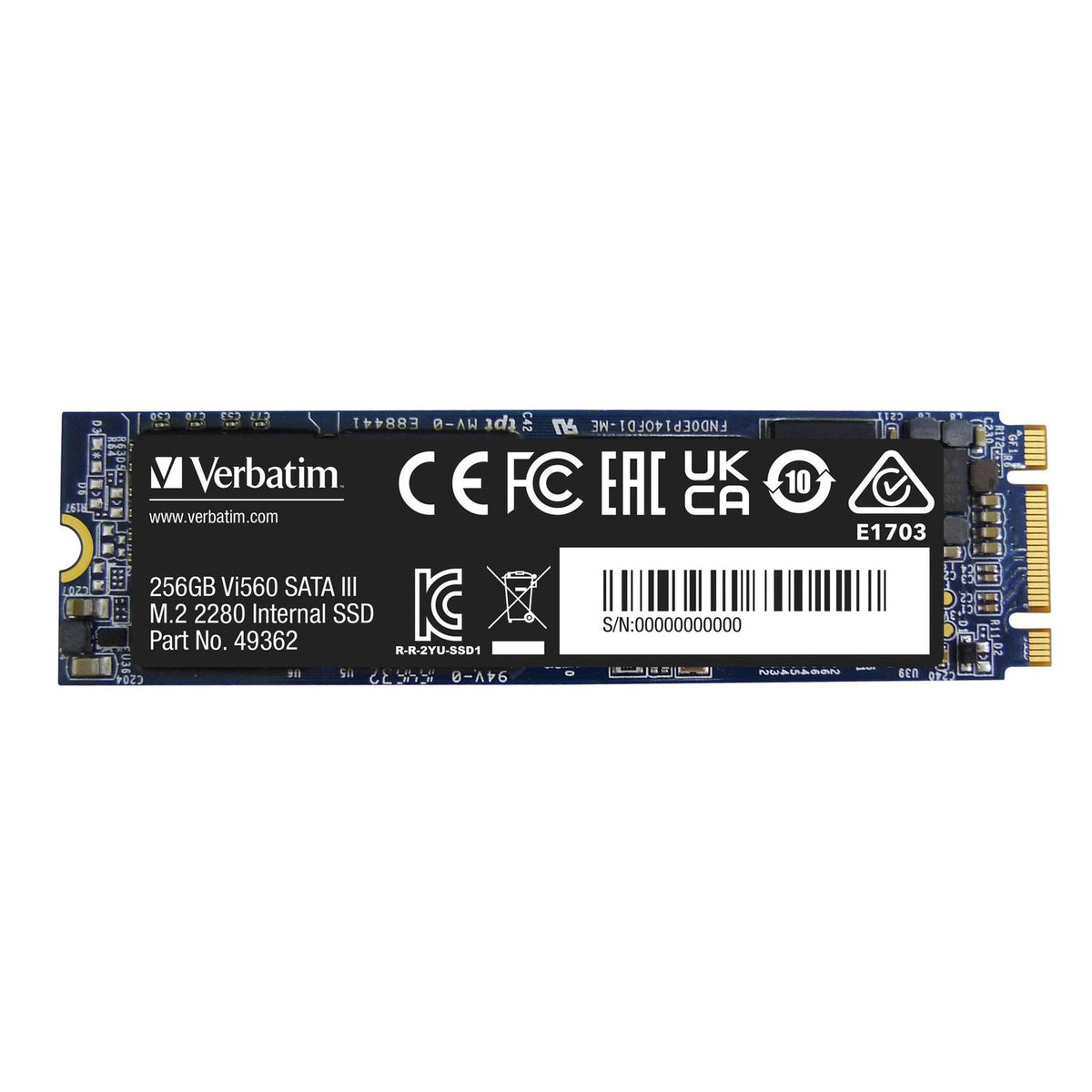 Produktbild interne SSD - Verbatim Vi560 S3 M.2 interne SSD-Festplatte 256GB
