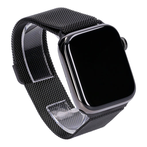 Produktbild Smartwatch - Apple Watch Series 6 44mm GPS + 4G Spacegrau Edelstahlgehäuse mit Milaneise Armband Graphit