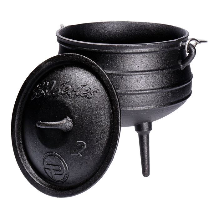 TP Potjie Pot 2, BBQ Dreifuß Kochtopf, Dutch Oven Feuerkessel mit Deckel und Füßen, Pot 2