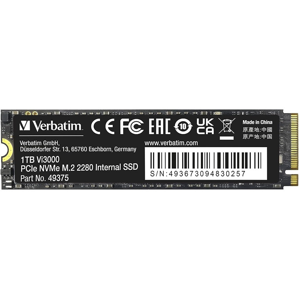 Produktbild Festplatten - Verbatim Vi3000 int. M.2 PCIe SSD 1TB