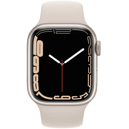 Produktbild Smartwatch - Apple Watch Series 7 41mm GPS + 4G Polarstern Aluminumgehäuse mit Sportarmband Polarstern