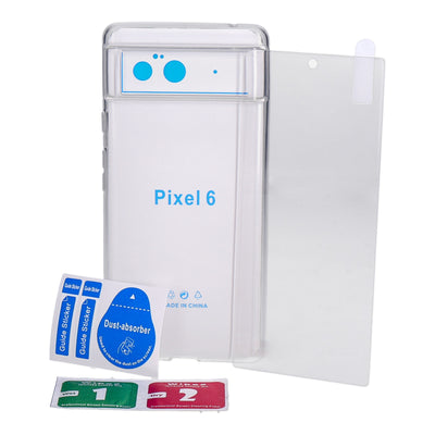 Pixel 6 Cover inkl. Display Glas transp.