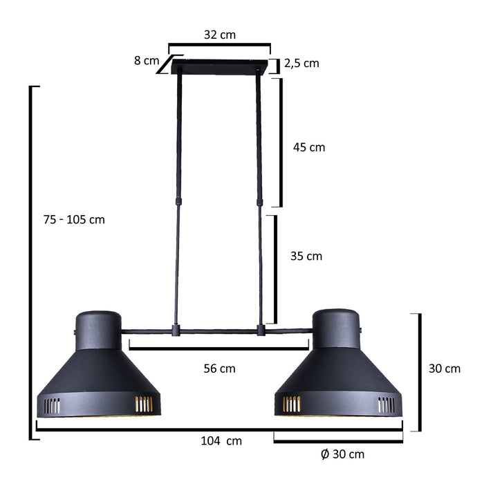 Steinhauer 2568ZW Esszimmer Pendelleuchte Evy