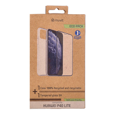 Cristal Soft Transparente + Protector Compatible Con Huawei P40 Lite + Prot