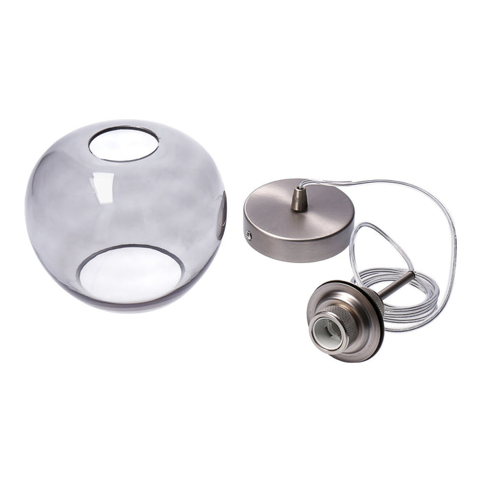 Steinhauer 1901ST Pendelleuchte Lotus E14 in Silber und Grau