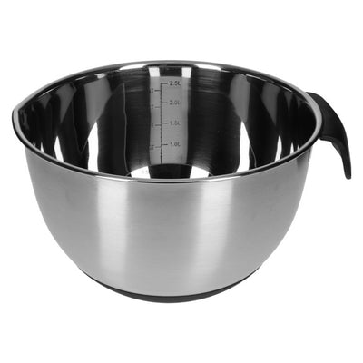 Edelstahl Schüssel-Set mit Griff u. Deckel 15tl Skala und 4 Einsätzen zum Gemüsereiben 15 Teilig