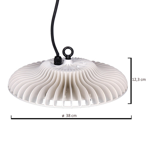 Produktbild LED Deckenstrahler - PRACHT COMO PRO LED-Hallenstrahler 1x135W, 20500 lm, 4000K in weiß