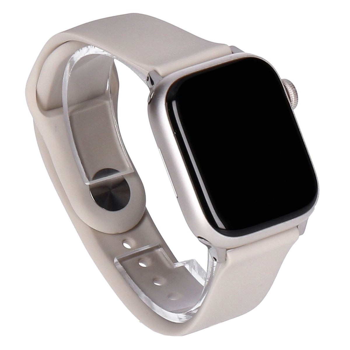 Produktbild Smartwatch - Apple Watch Series 9 41mm GPS + 4G Polarstern Aluminiumgehäuse mit Sportarmband Polarstern S/M