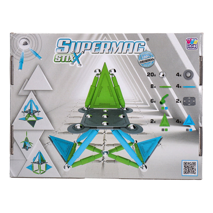 Supermag Stixx, 50 Teile Patentiertes Magnetspielzeug