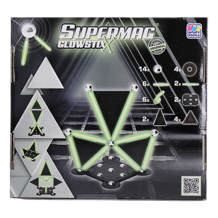 Supermag Glowstix, 40 Teile Supermag Magnetbau-Set