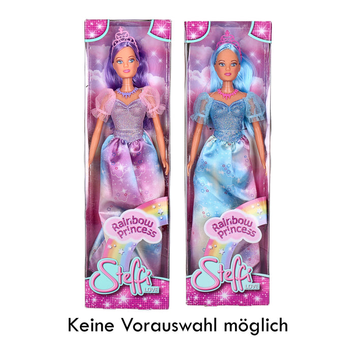 Steffi Love Rainbow Princess, Prinzessin mit farbigen Haaren, farblich sortiert