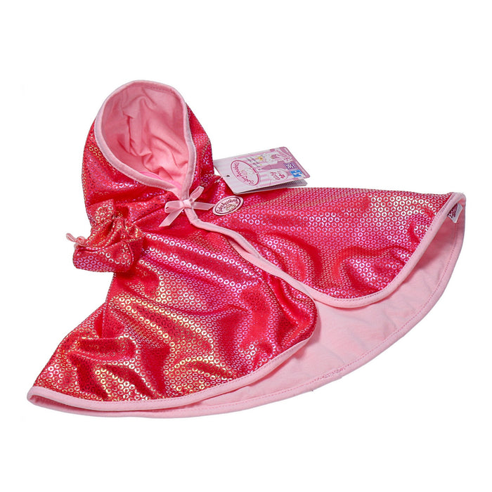 Baby Annabell Little Sweet Cape Kapuze, Glitzerpailletten, Beutelchen; 36 cm