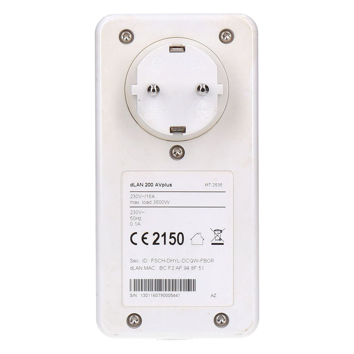Devolo dLAN 200 AVplus Powerline Single Adapter