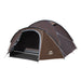 Campingzelt für 3-4 Personen, doppelwandig, stabil wasserdicht, verdunkelter Innenraum braun/grau