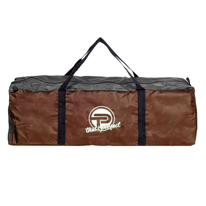 Campingzelt für 3-4 Personen, doppelwandig, stabil wasserdicht, verdunkelter Innenraum braun/grau