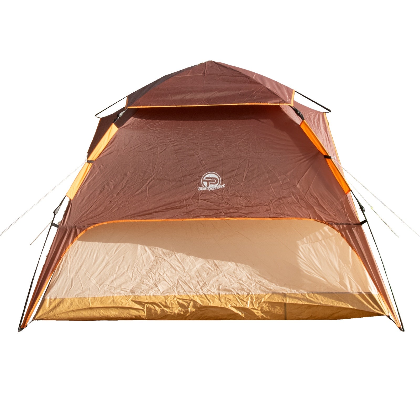 TP Pop-Up Zelt für 3-4 Personen Braun, beige – wie neu