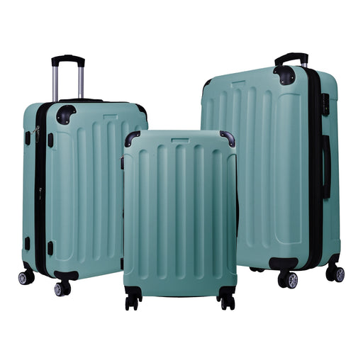 Produktbild Kofferset - TP 3tlg. ABS Hartschalen Kofferset grün Erweiterungsfunktion und TSA- Zahlenschloss