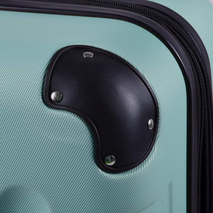 TP 3tlg. ABS Hartschalen Kofferset grün Erweiterungsfunktion und TSA- Zahlenschloss