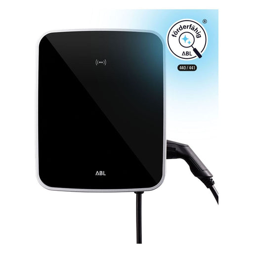 Produktbild Elektroauto-Ladegerät - ABL Wallbox eMH3 3W2261P 1x22kW 1xTyp2 Ladekabel Master+ schwarz